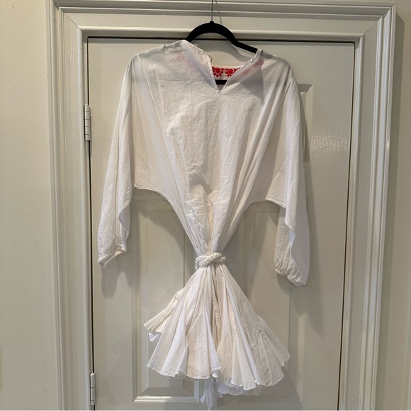 Rhode Ella Dress - White & Red - Picture 6 of 7